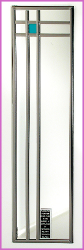 Mackintosh Mirror Turquoise Simple